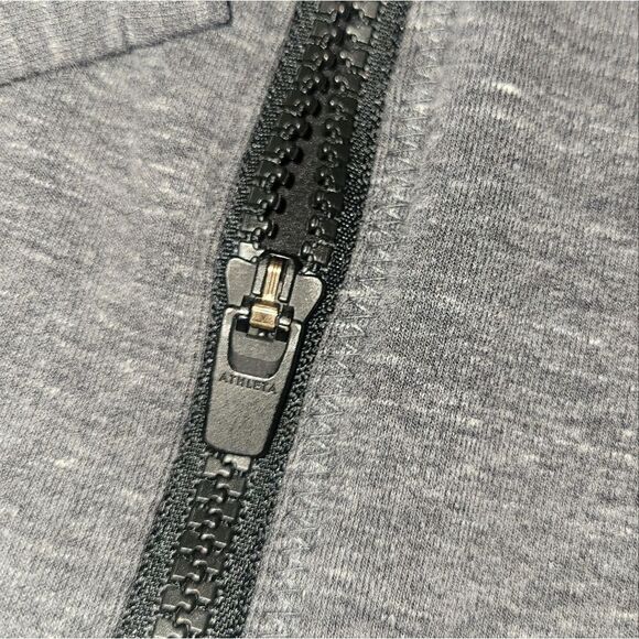 Athleta Victory Hooded Sweatshirt Dress Dark Grey Charcoal Black Medium Tall MT - Picture 6 of 12